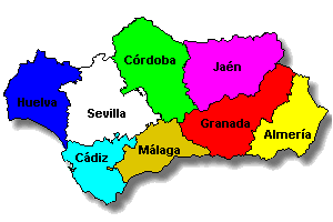 mapa de andalucia